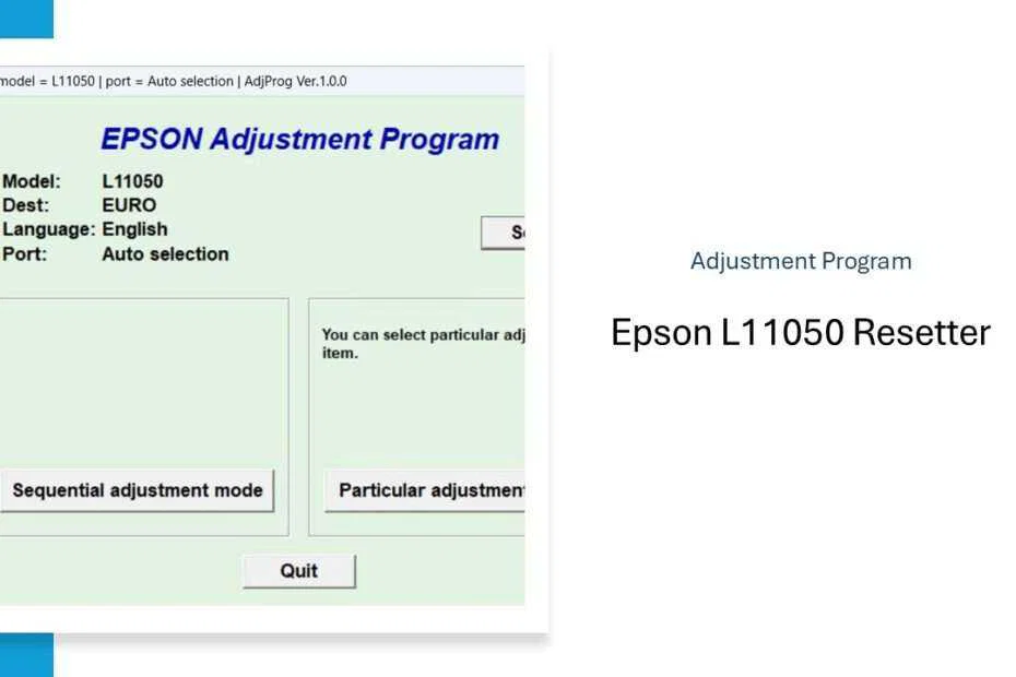 Epson L11050 Resetter