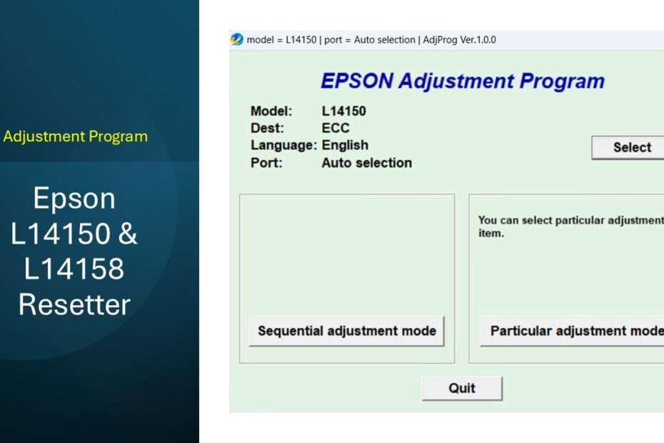 Epson L14150 & L14158 Resetter