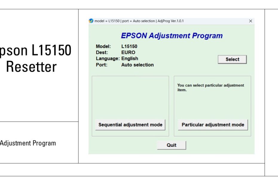 Epson L15150 Resetter