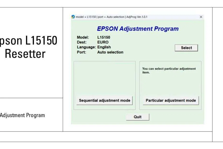 Epson L15150 Resetter 1 Epson L15150 Resetter