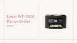 Epson WF-3820 Printer Driver