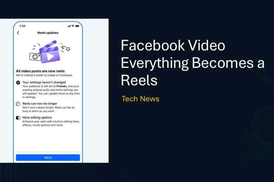 Facebook Simplifies Video Sharing: Everything Becomes a Reels 6 Facebook Video Everything Becomes a Reels