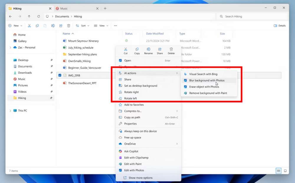 File Explorer Gets an AI