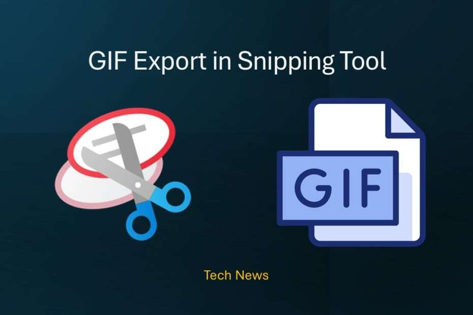 GIF Export in Snipping Tool