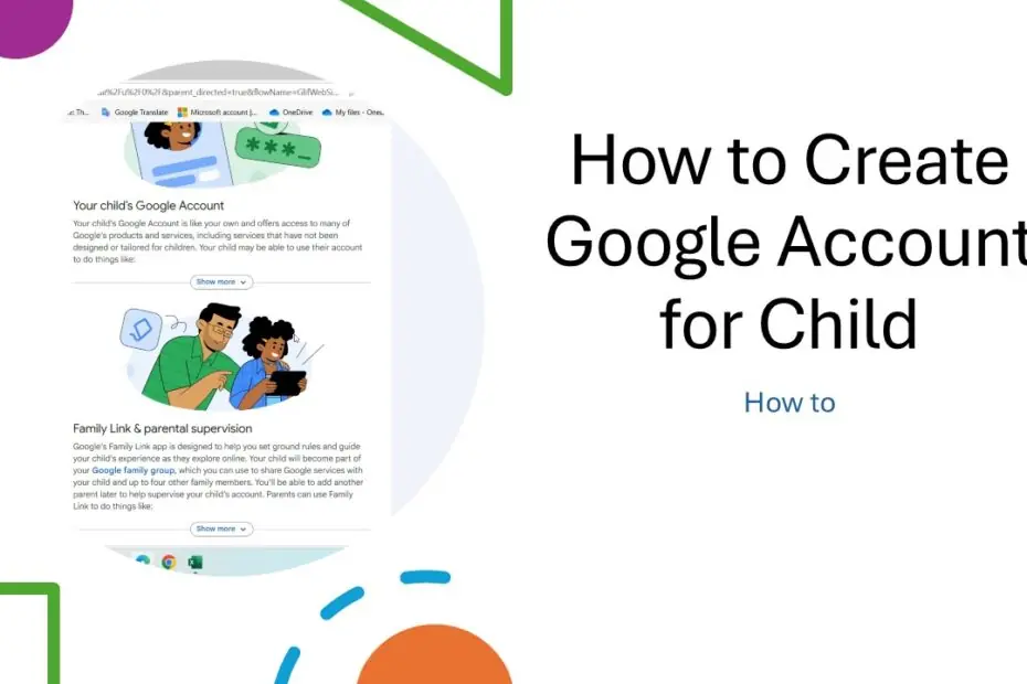 How to Create Google Account for Child