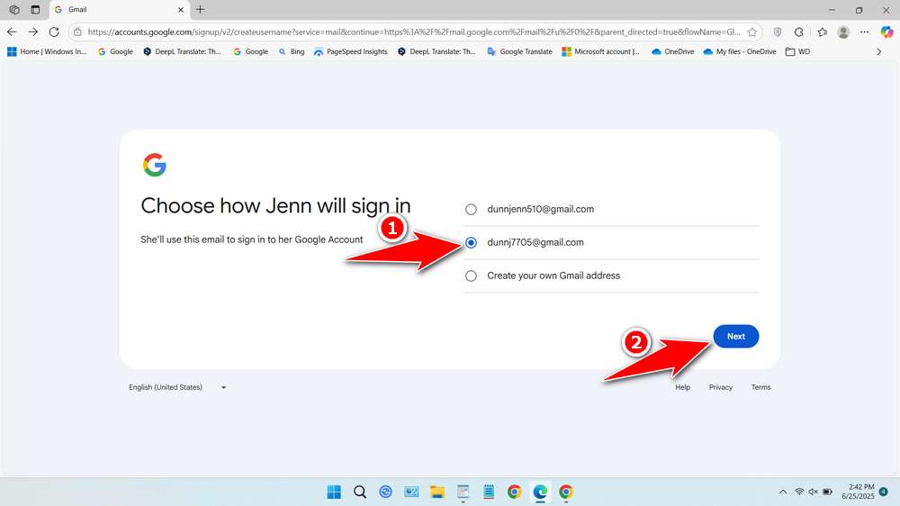 How to Create Google Account for Child - Step 5