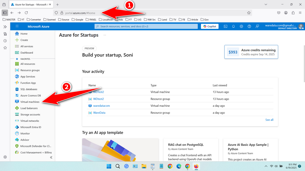 How to Open Ports on an Azure VM Using Azure Portal - Step 1