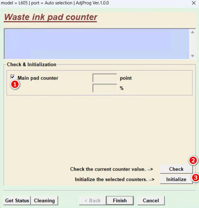 Epson L605 Resetter 5 How to Reset Epson L605 Printer with Resetter - Step 4