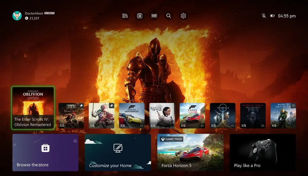 Most recently used customization