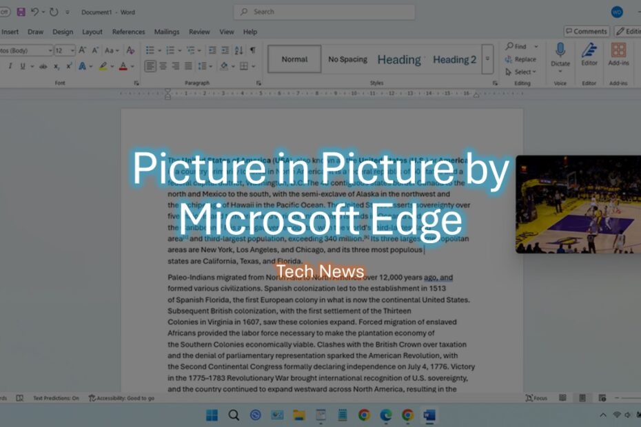 Picture in Picture by Microsoft Edge