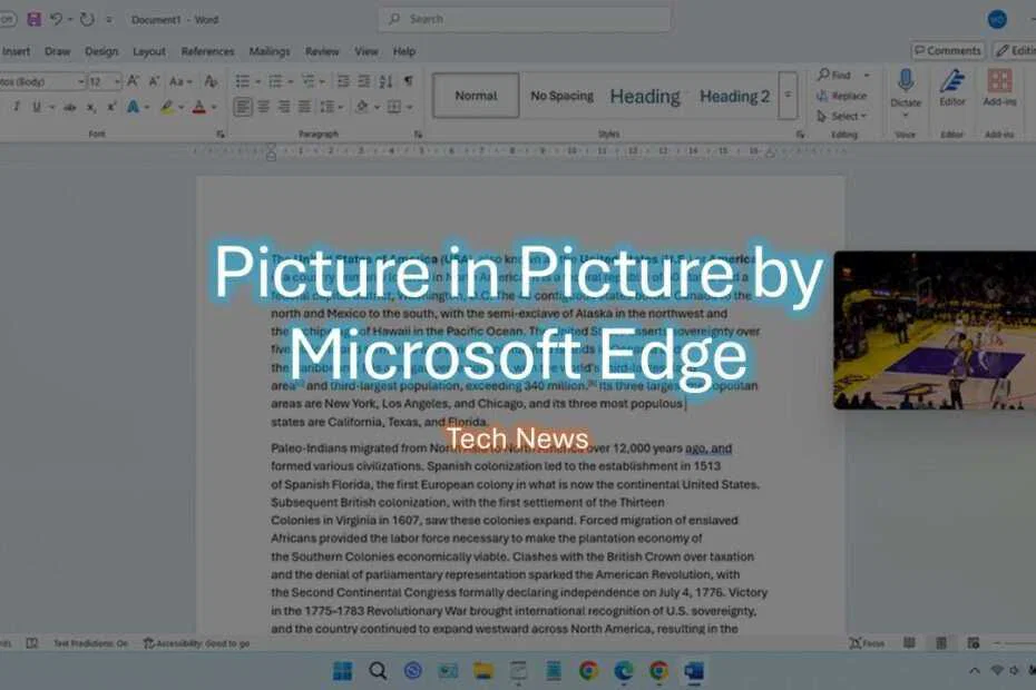 New! Picture-in-Picture: Very Useful from Edge Browser 1 Picture in Picture by Microsoft Edge