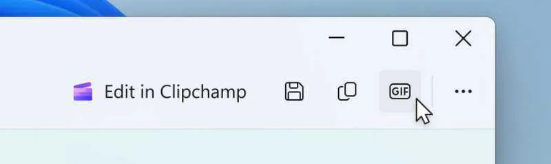 Windows Insiders Get First Access to GIF Export in Snipping Tool 2 Snipping Tool playback toolbar with cursor over new 'Export GIF' button.