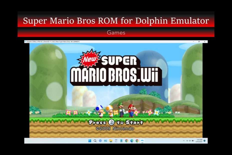 Super Mario Bros ROM for Dolphin Emulator