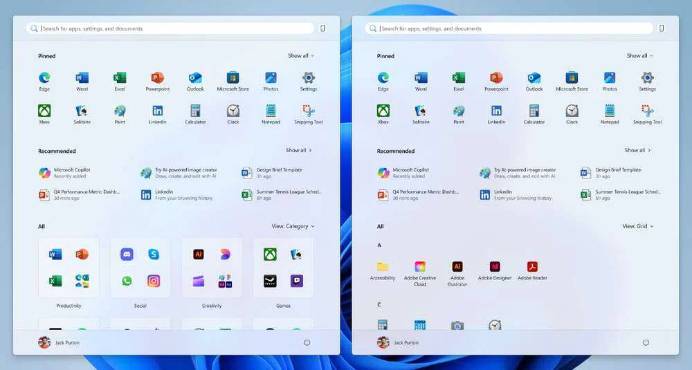 Windows 11 Start Menu Gets a Major Upgrade: What You Need to Know 2 Windows 11 Scrollable Start menu