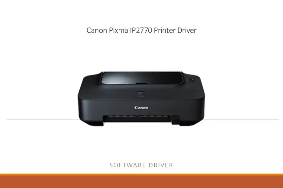 Canon Pixma IP2770 Printer Driver