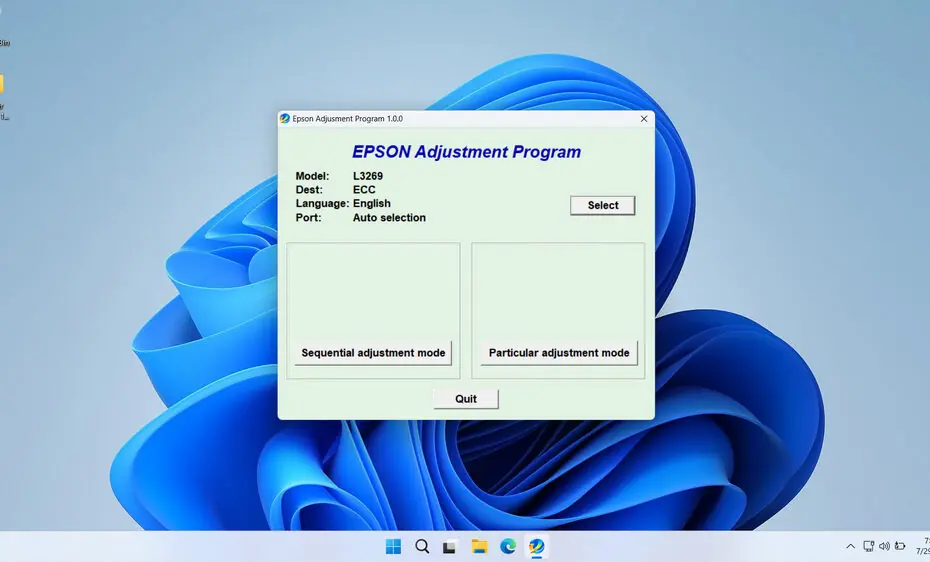 Epson L3269 Resetter