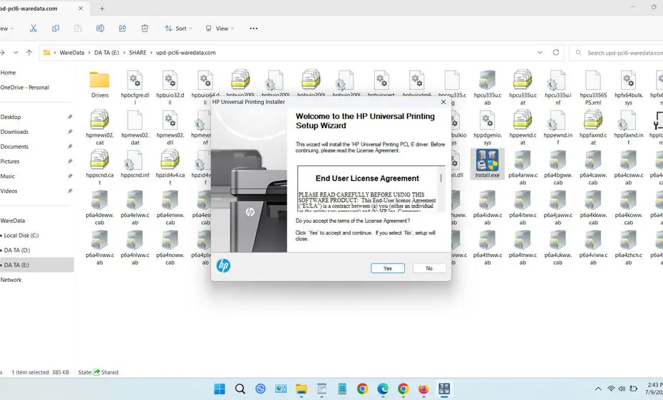 HP Universal Print Driver PCL6