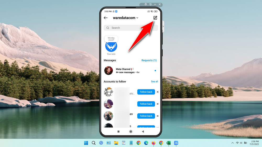 How to Create a Group Chat on Instagram - Step 2