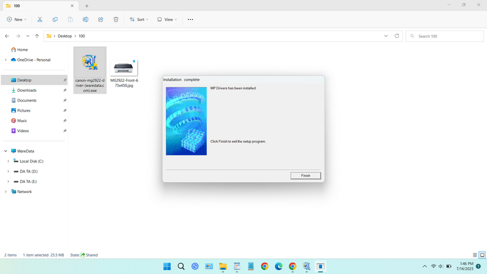 How to Install Canon MG2922 Driver in Windows - Step 4