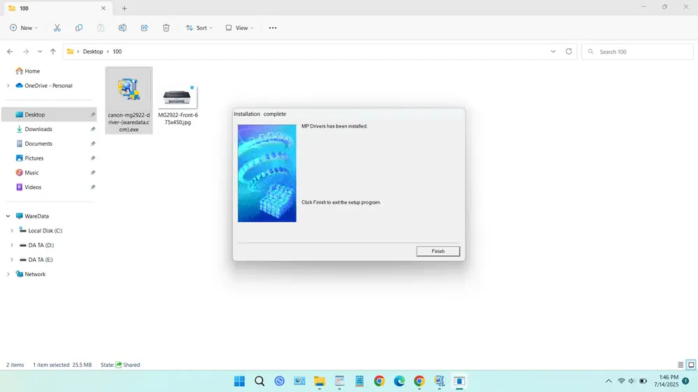 How to Install Canon MG2922 Driver in Windows - Step 4
