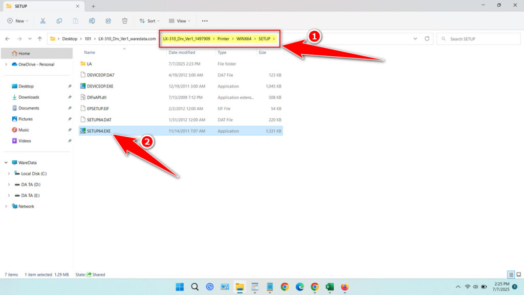 How to Install Epson LX-310 Driver - Step 2