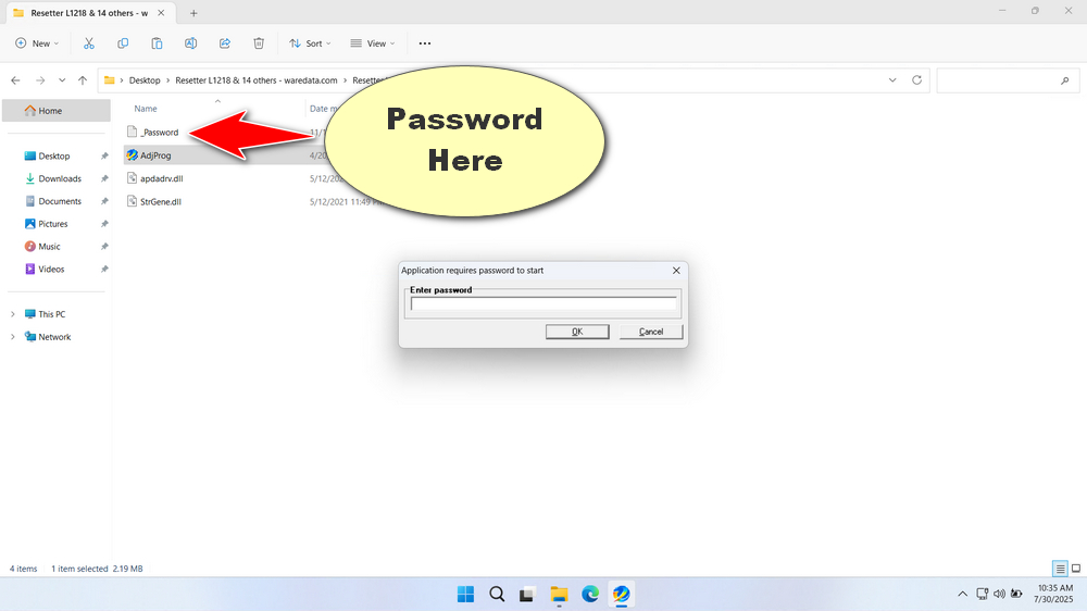 How to Use Epson L3218 Resetter - Step 1