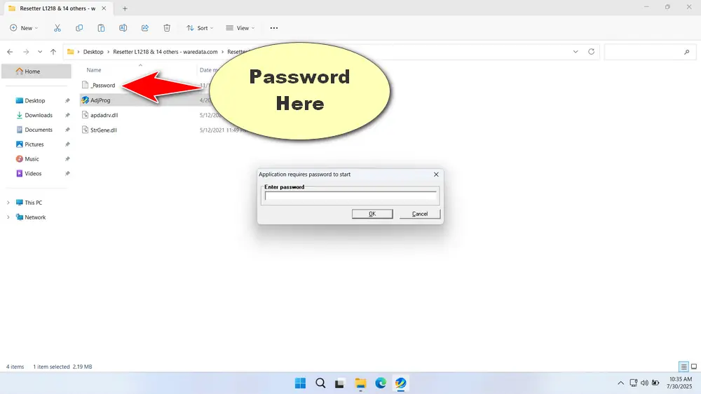 How to Use Epson L3218 Resetter - Step 1