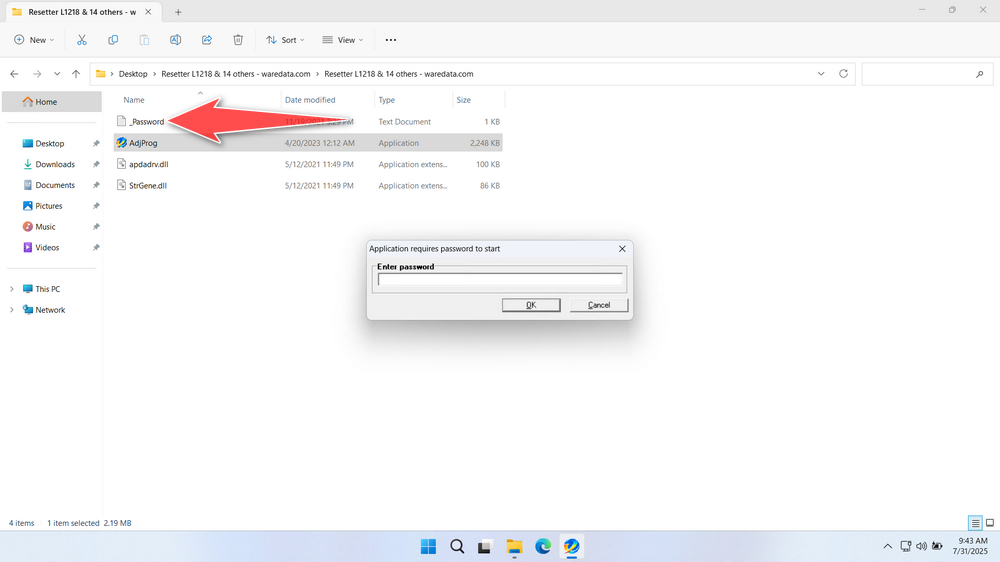 How to Use Epson L3255 Resetter - Step 1