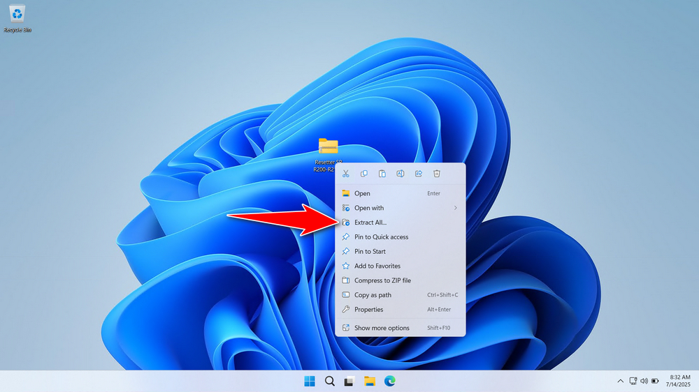 How to Use Epson Stylus Photo R200 Resetter - Step 1