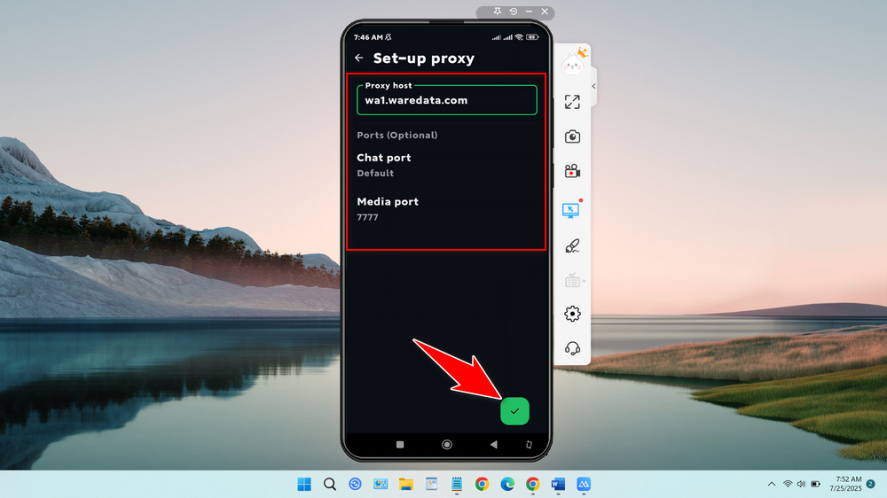How to Use a Proxy for WhatsApp - Step 9