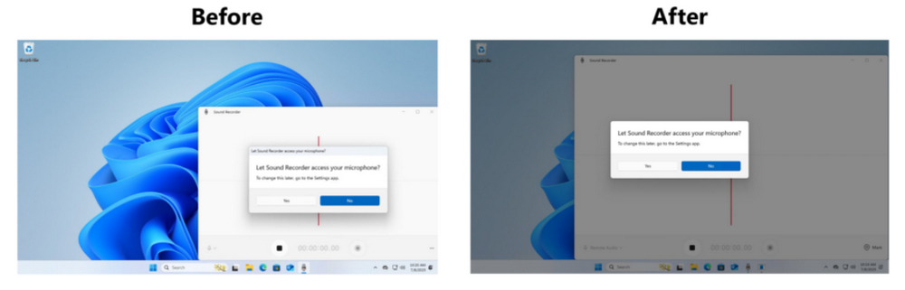 Refreshed Privacy Dialog Design