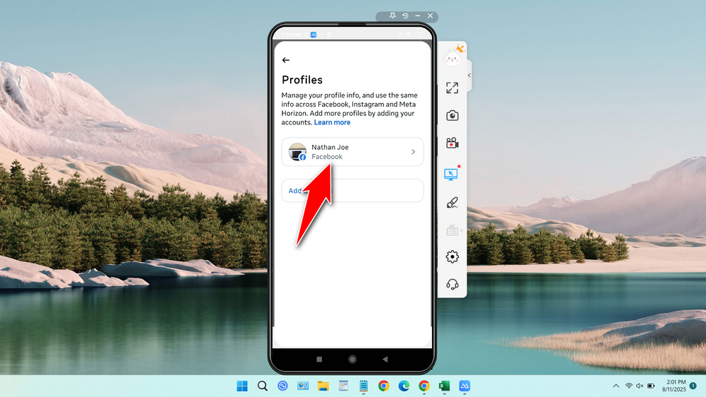 Change Profile Name on Facebook via Facebook App - Step 5