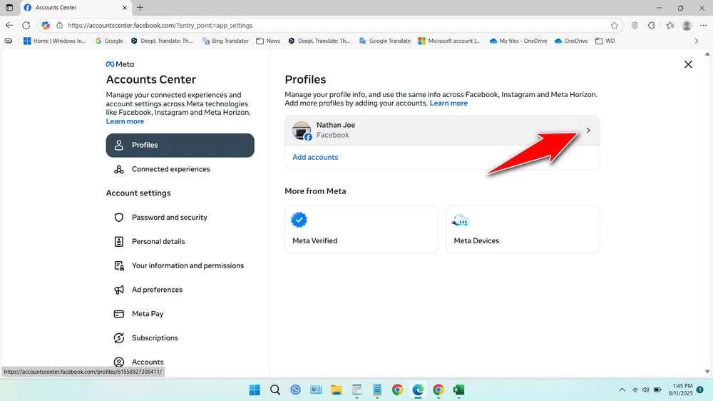How to Change Profile Name on Facebook 5 Change Profile Name on Facebook via Web Browser - Step 4