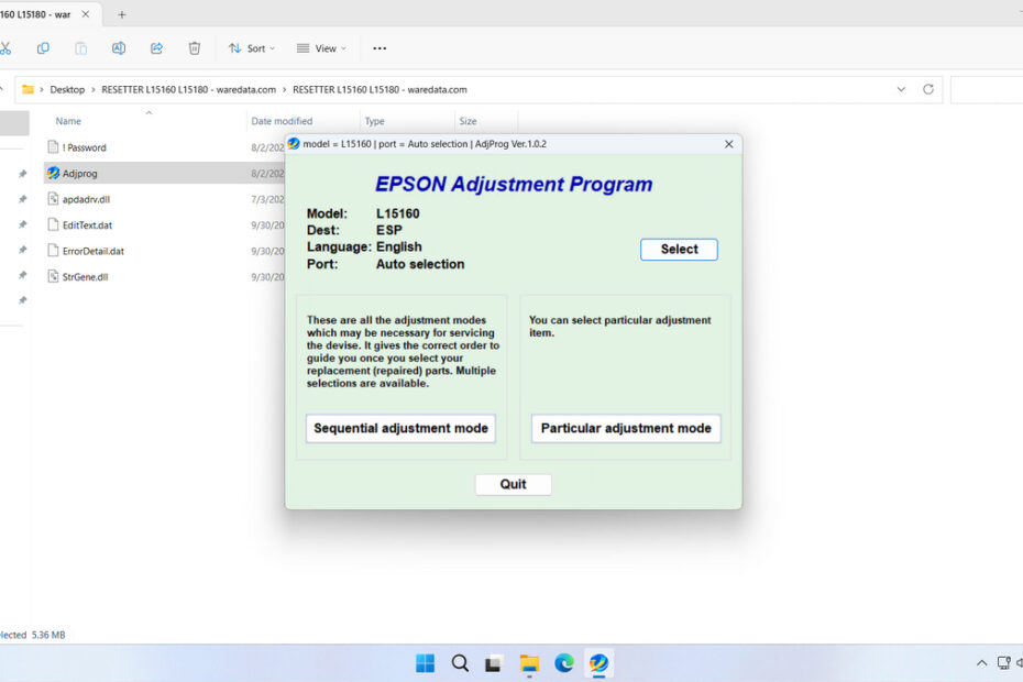 Epson L15160 Resetter
