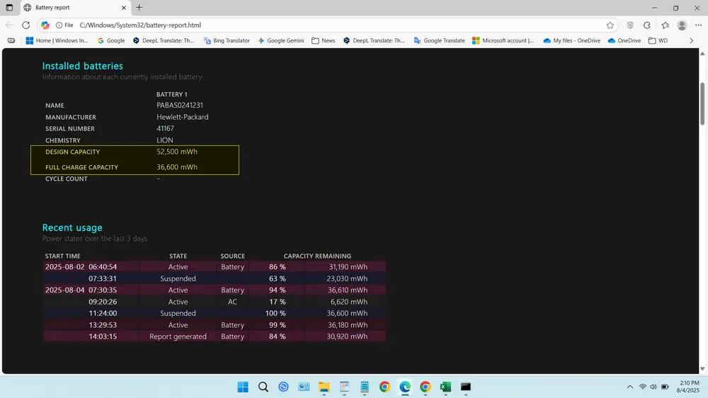 How to Checking Battery Health Using Built-in Windows Software - Step 5