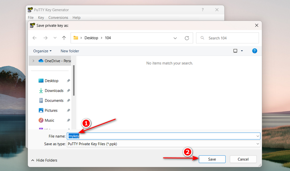 How to Convert .PEM File to .PPK using PuTTYgen - Step 6