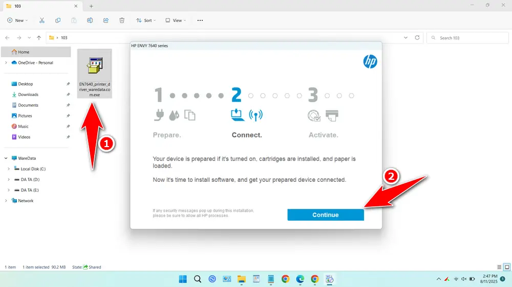 HP Envy 7640 Printer Driver 2 How to Install the HP Envy 7640 Printer Driver on Windows - Step 1