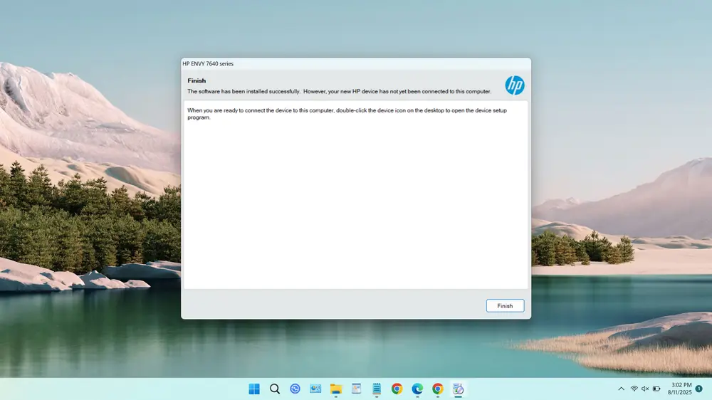 HP Envy 7640 Printer Driver 11 How to Install the HP Envy 7640 Printer Driver on Windows - Step 10