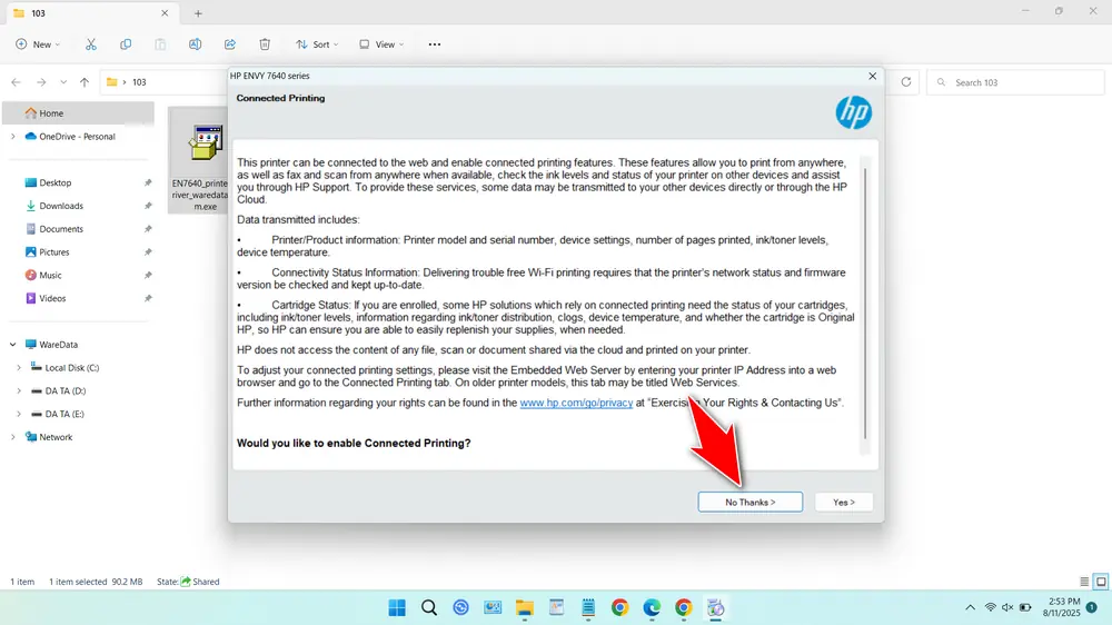HP Envy 7640 Printer Driver 5 How to Install the HP Envy 7640 Printer Driver on Windows - Step 4