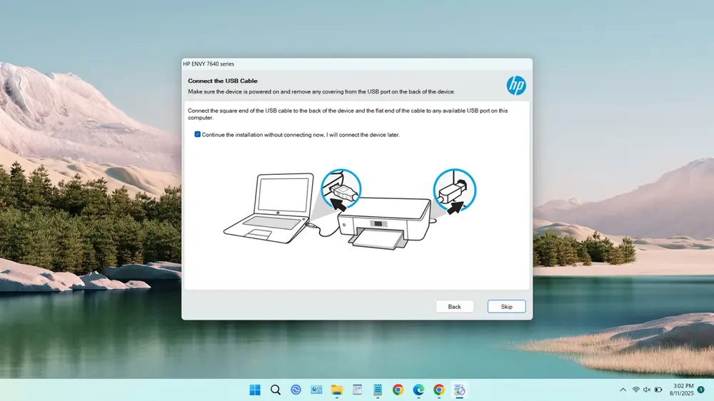 HP Envy 7640 Printer Driver 10 How to Install the HP Envy 7640 Printer Driver on Windows - Step 9