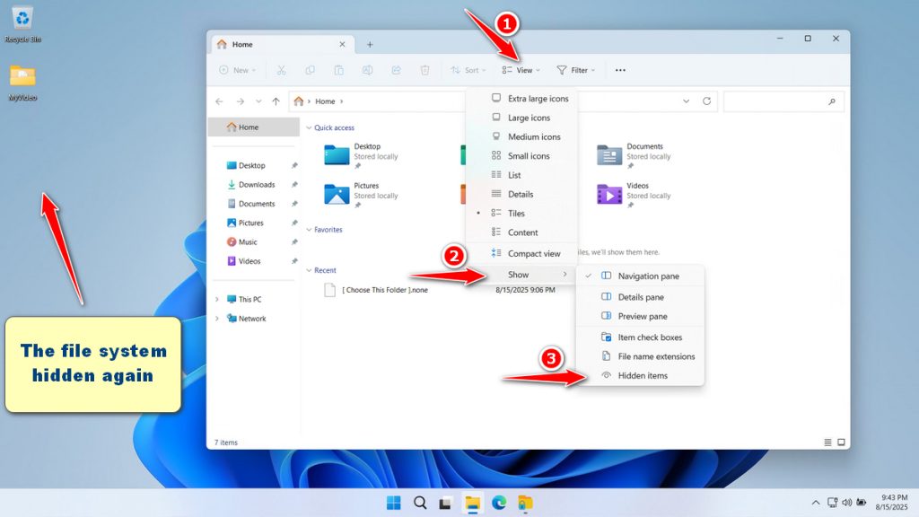 How to Lock a Folder Using WareData Folder Protector - Step 12