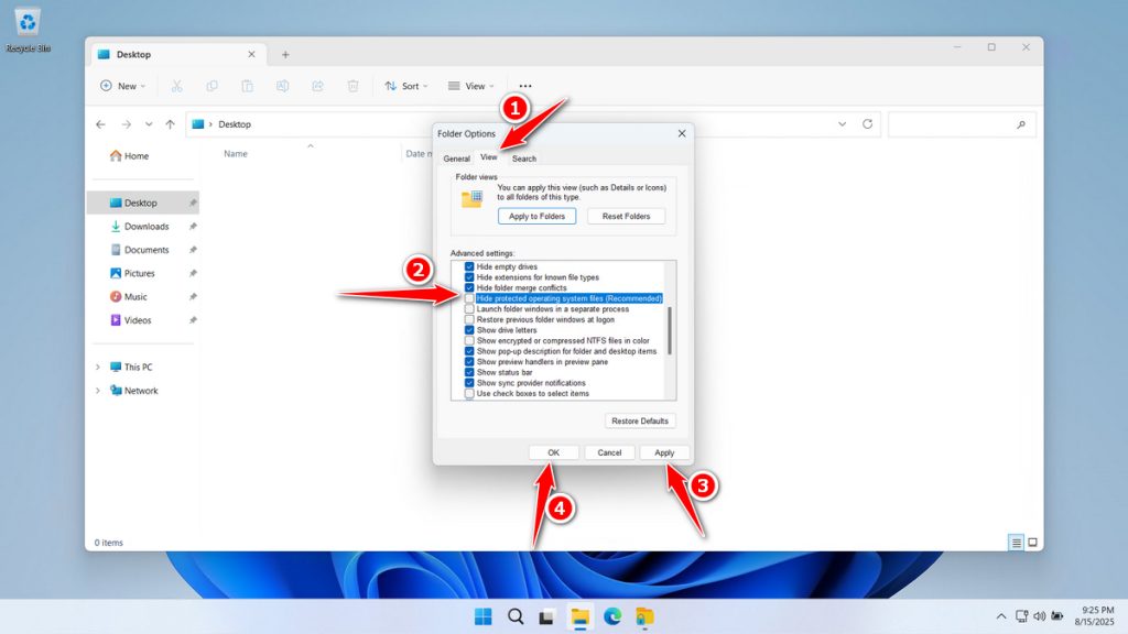 How to Lock a Folder Using WareData Folder Protector - Step 7