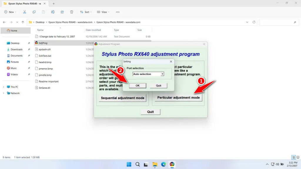 Epson RX640 Resetter 4 How to Use Epson RX640 Resetter - Step 3