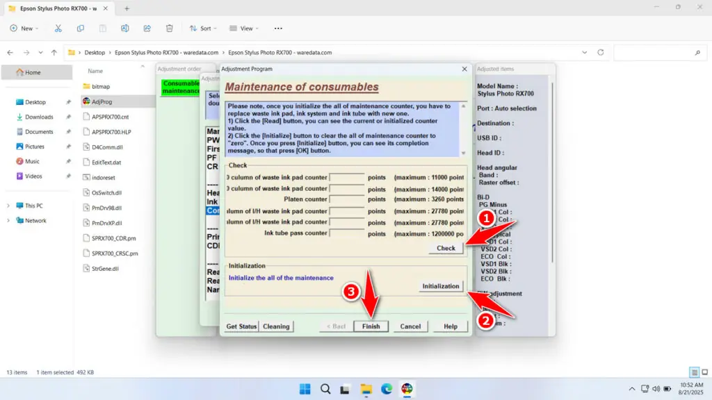 Epson RX700 Resetter 5 How to Use Epson RX700 Resetter - Step 4