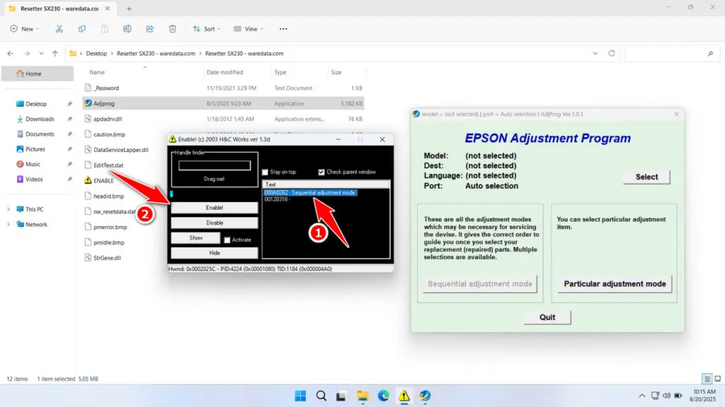 Epson SX230 Resetter 5 How to Use Epson SX230 Resetter - Step 4