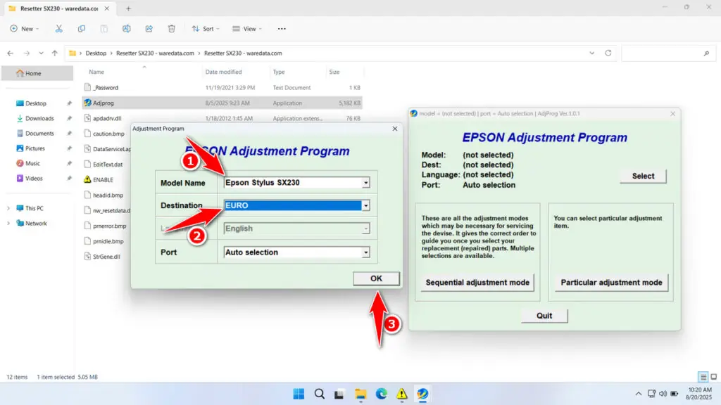 Epson SX230 Resetter 7 How to Use Epson SX230 Resetter - Step 6