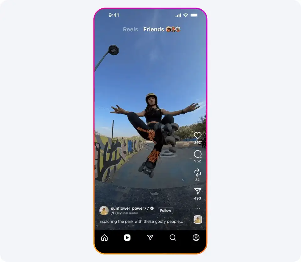 Reposts - A Native Way to Share Others' Content