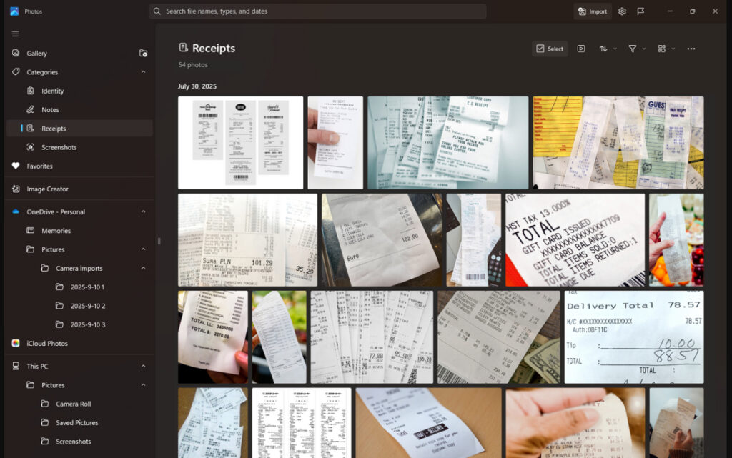 AI Auto-Categorization in Microsoft Photos