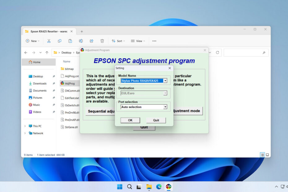 Epson RX420 & RX425 Resetter