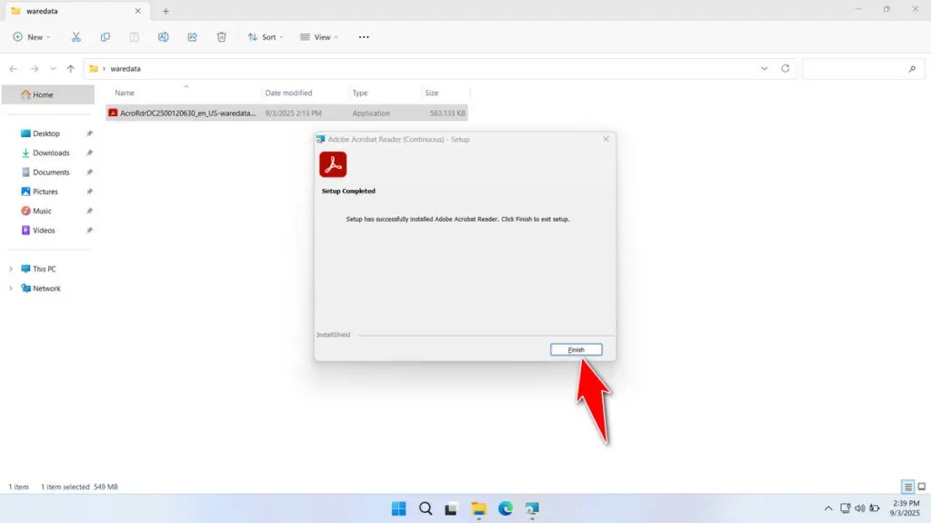 How to Install Adobe Acrobat Reader Offline Installer - Step 4